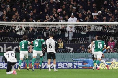O Palmeiras saiu derrotado no primeiro jogo das oitavas de final da Copa do Brasil. Na noite desta quarta-feira (30), o Verdão viu Weverton defender pênalti, ter chance tirada em cima da linha, mas em um golpe de desatenção foi derrotado para o Corinthians pelo placar mínimo. Confira como o Jogada10 avaliou os jogadores alviverdes. Foto: Cesar Greco/Palmeiras -  (crédito: Cesar Greco/Palmeiras)