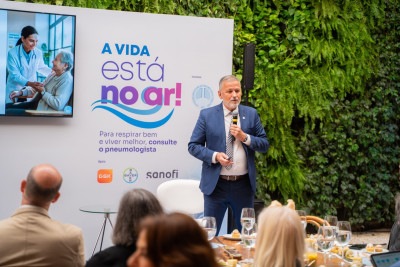 A Sociedade Brasileira de Pneumologia e Tisiologia (SBPT) acaba de lançar a campanha 'A Vida está no ar' -  (crédito: SBPT/Divulgação)