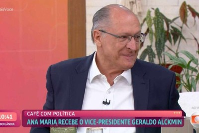 Alckmin defendeu a negociação e o diálogo com os Estados Unidos em programa de Ana Maria Braga -  (crédito: TV Globo)