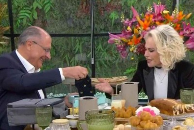 Geraldo Alckmin respondeu a dúvidas dos telespectadores do 'Mais você', de Ana Maria Braga -  (crédito: TV Globo)