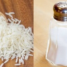 Truque caseiro: por que colocar arroz no saleiro impede que o sal empedre? -  S_A_N de Getty Images e KatineDesign de pixabay