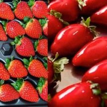 Marketing de oportunidade adoça  caixa do varejo com sabor morango  - Mondagem/Divulga&ccedil;&atilde;o 