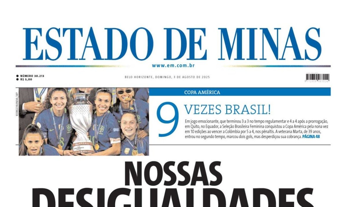 Estado de Minas -  (crédito: Capa do Estado de Minas)