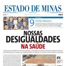 CONFIRA A CAPA DO ESTADO DE MINAS DO DIA 03/08/2025 - Capa do Estado de Minas
