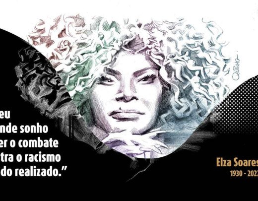 Elza Soares contra racismo -  (crédito: Quinho)