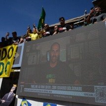 Quem são os políticos que participaram da manifestação pró-Bolsonaro em BH - Túlio Santos/EM/D.A Press