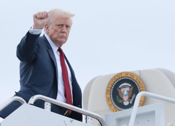  Trump tem imagem napoleônica de si mesmo. Relaciona-se com os outros governantes de modo imperial, sempre superior. -  (crédito: Anna Moneymaker/AFP)