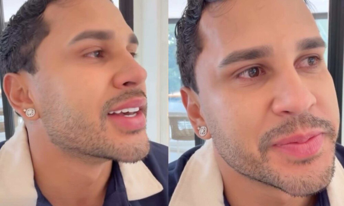 Aos prantos, Lucas Guimarães deixa a mansão de Carlinhos - (crédito: Tupi - Pablo Oliveira) Aos prantos, Lucas Guimarães deixa a mansão de Carlinhos - (crédito: Tupi - Pablo Oliveira)