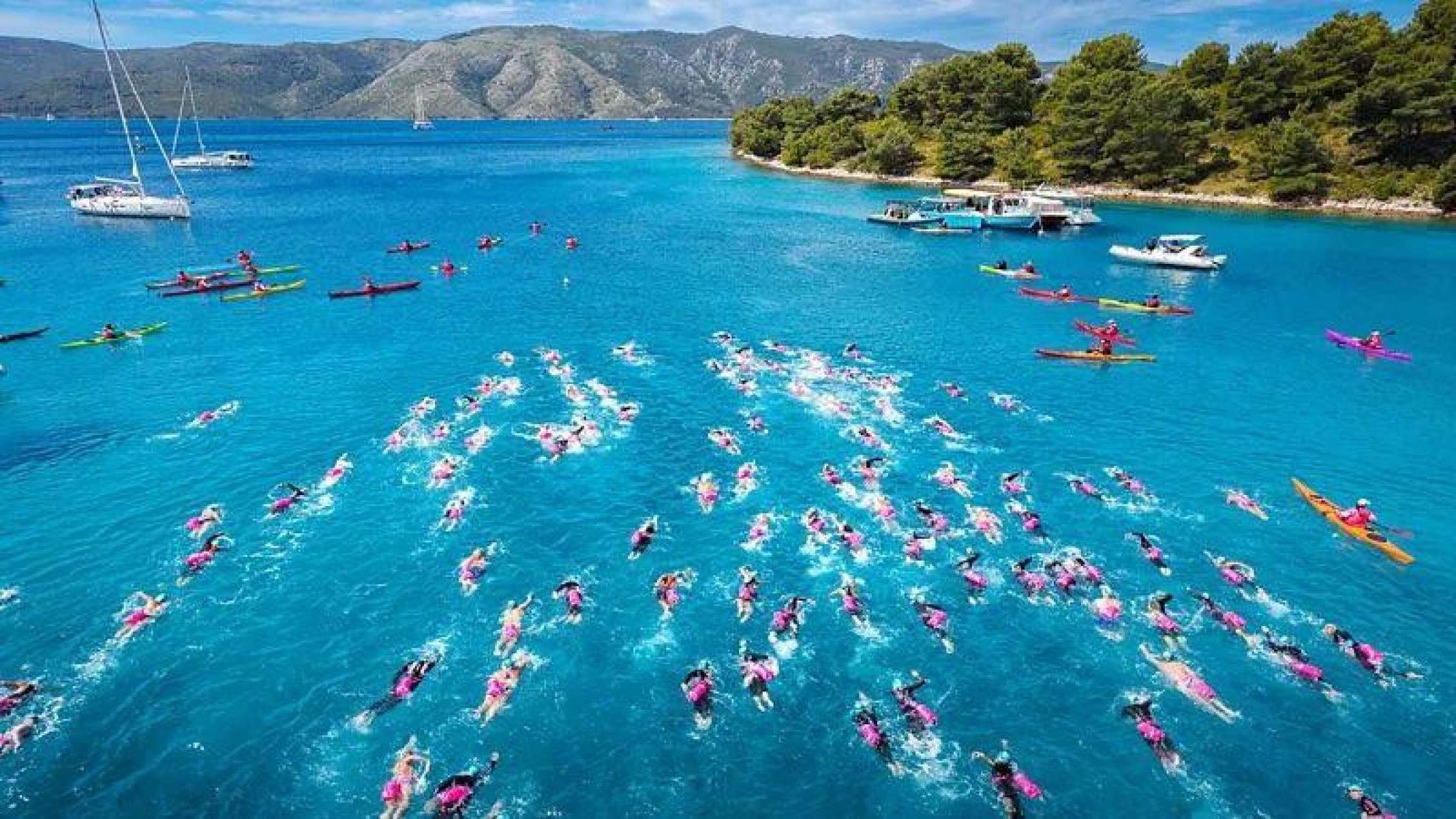 O circuito UltraSwim faz parte de uma tendência crescente em viagens: férias baseadas em provas de resistência física -  (crédito: UltraSwim 33.3)