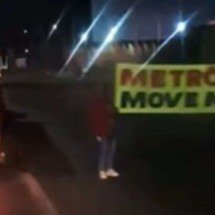 BR-040: manifestação interdita faixas e complica chegada a BH - Reprodução/Redes sociais