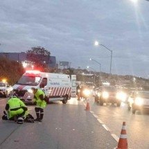 Acidente com morte de garupa provoca 7 km de congestionamento na BR-040 - Reprodução/Via Cristais