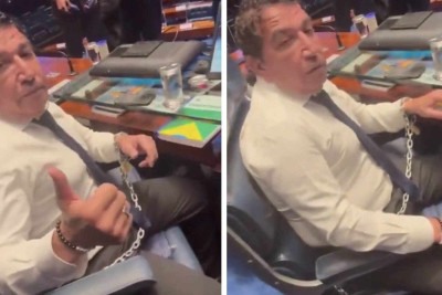 Senador está em obstrução junto com a oposição bolsonarista -  (crédito: Reprodução/Redes Sociais)