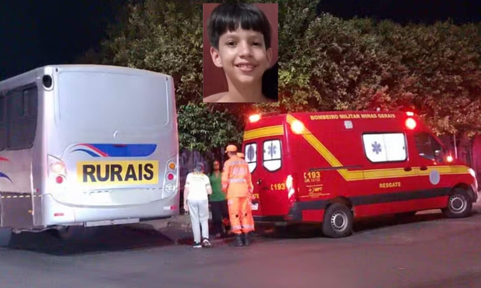 PCMG investiga atropelamento de ônibus rural que matou criança de 12 anos