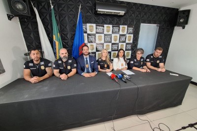 Em coletiva de imprensa na tarde desta quinta-feira, as delegadas detalharam as investigações do caso  -  (crédito: TV Alterosa )