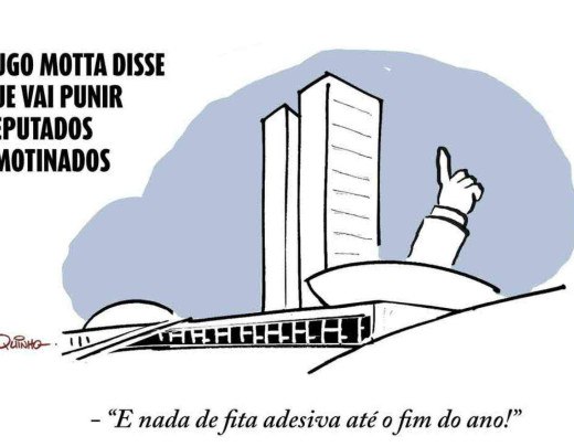 E, nada de fita adesiva até o fim do ano! -  (crédito: Quinho)