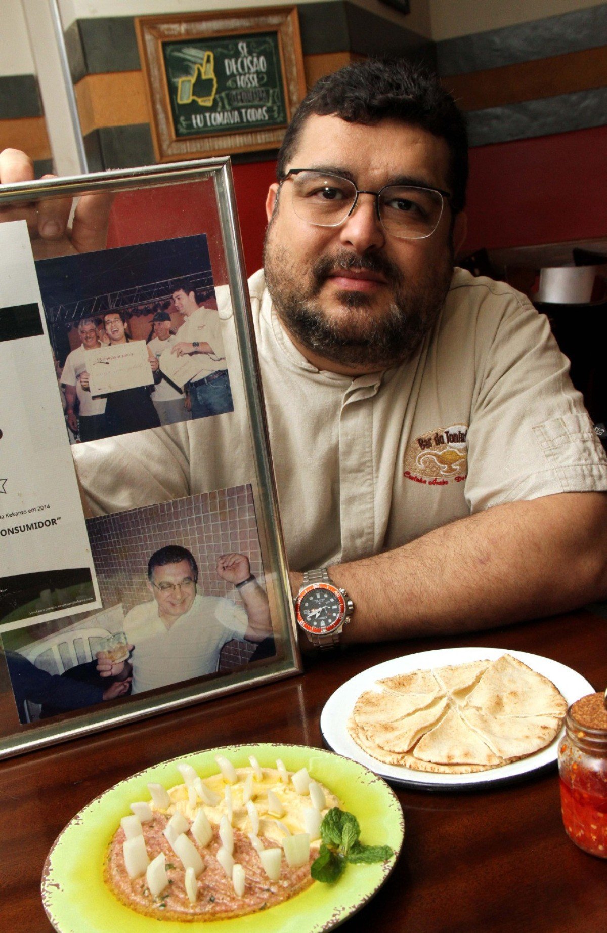 Herdeiro do Bar do Toninho, Daniel Auad tenta sempre tomar decisões seguras pensando no pai, Antônio José Auad Filho