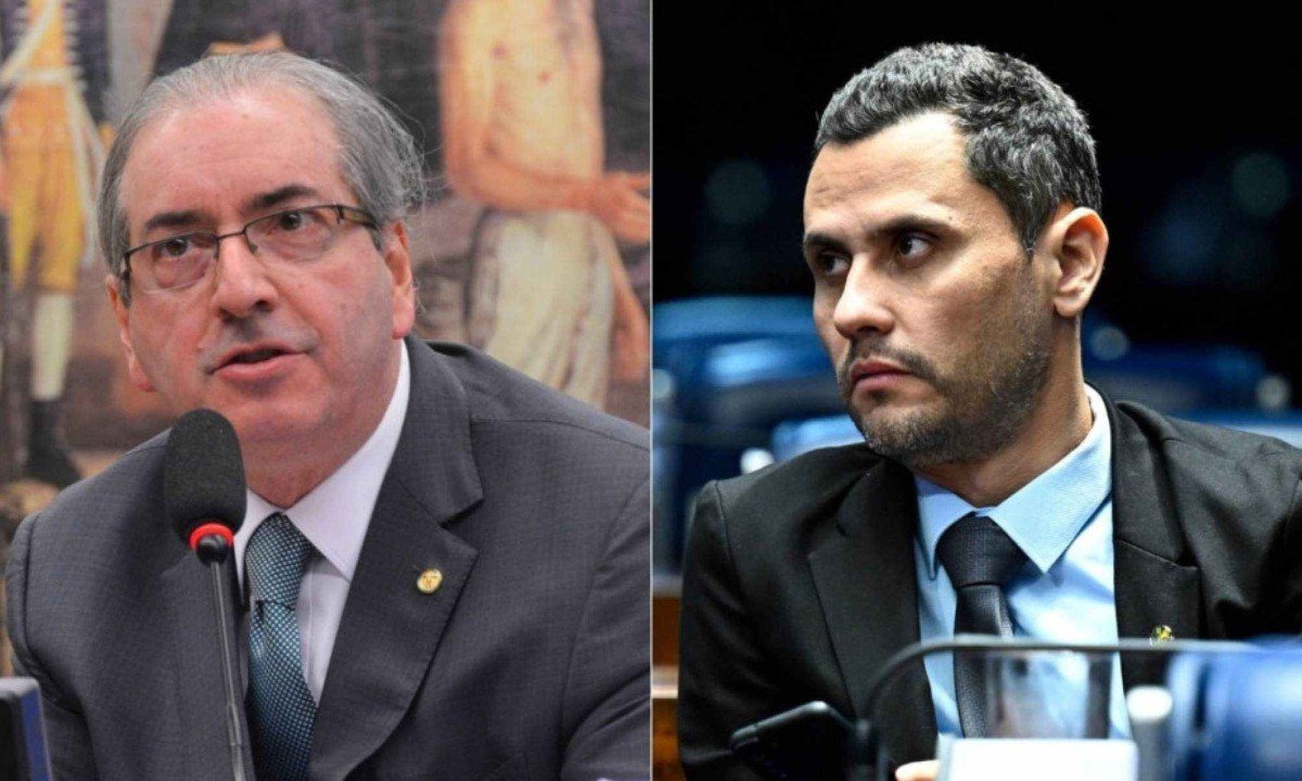 De olho em MG, Cunha processa senador mineiro que o chamou de ‘vagabundo’ -  (crédito: Platobr Politica)