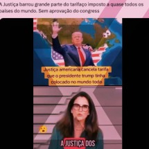 Tarifas de Trump seguem em vigor; vídeo espalha informação desatualizada