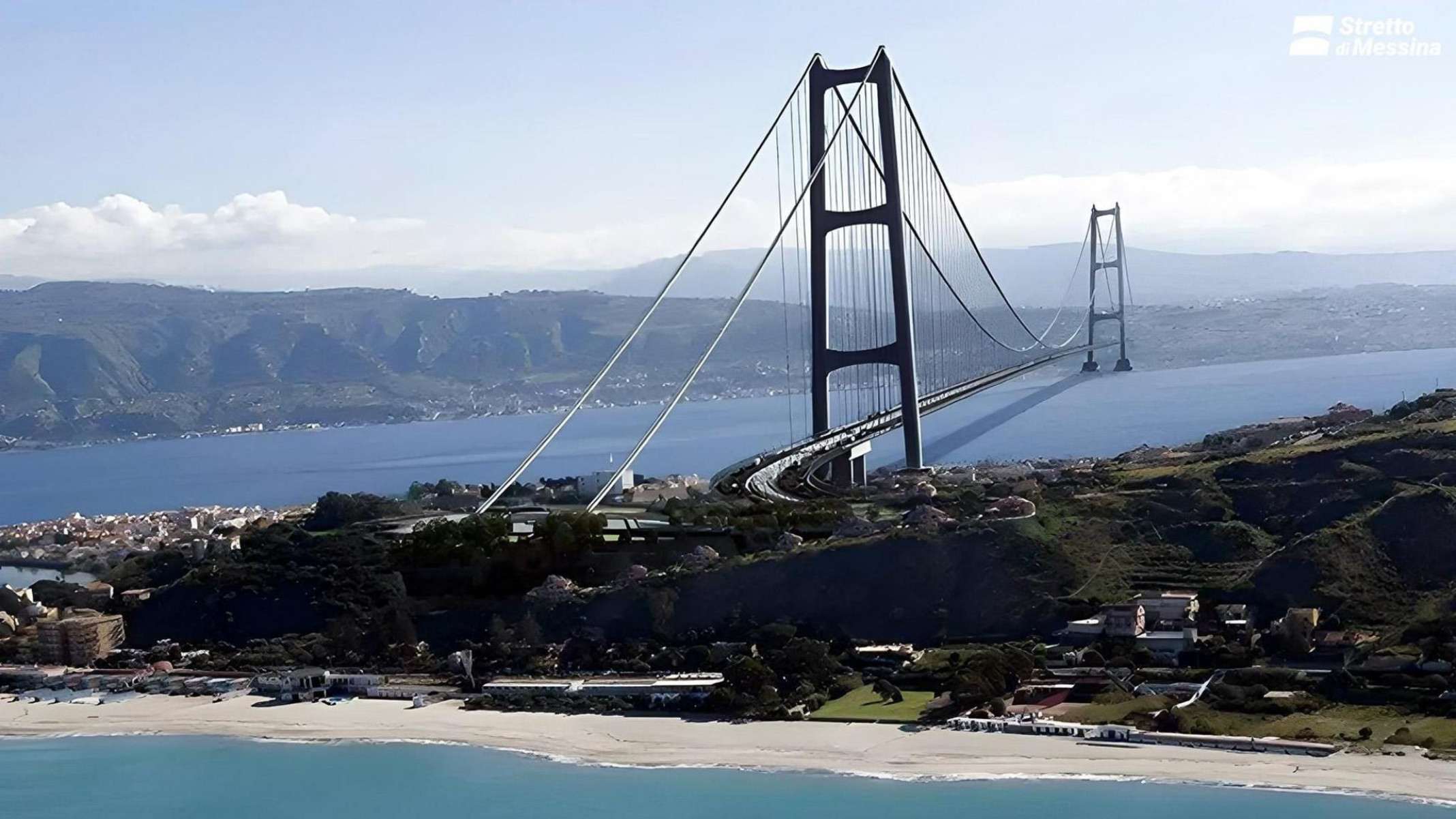 A ponte que será a maior do mundo e ligará a Sicília à Península Itálica - Planet Observer/Universal Images Group vía Getty Images