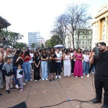 Jovens cristãos fazem evento de oração na Praça da Liberdade neste sábado  - Marcos Vieira/EM/D.A Press