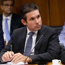 O presidente da Câmara, Hugo Motta,  foi impedido fisicamente de assumir sua cadeira, por cerca de 7 minutos -  (crédito: Marina Ramos/Câmara dos Deputados – 1º/2/25)