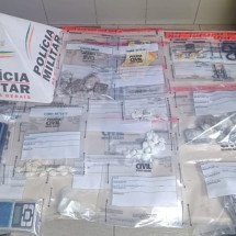 Mãe aciona a PM e filho de 13 anos e amigos são apreendidos por tráfico - DivulgaÃ§Ã£o/PolÃ­cia Militar