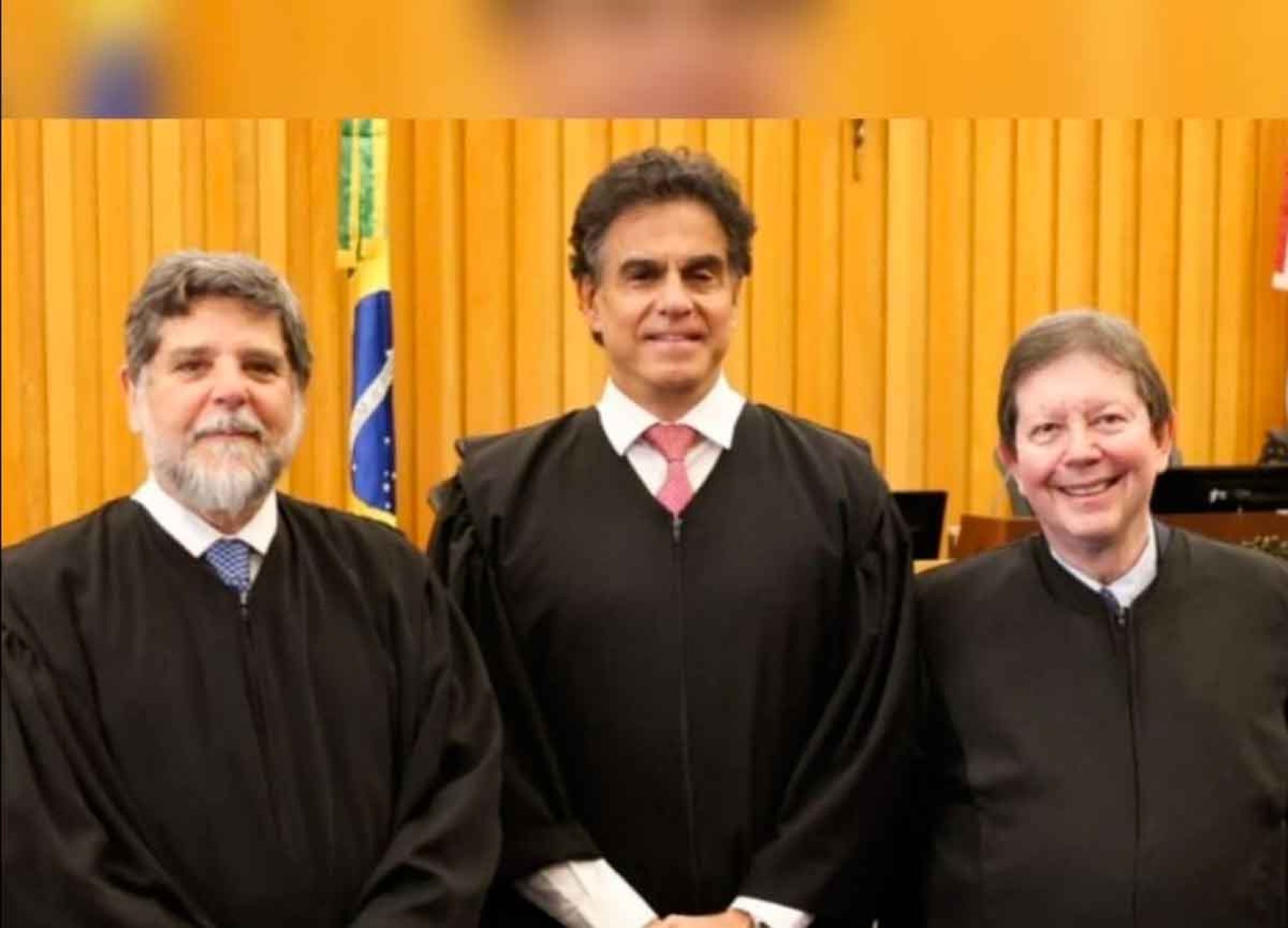 Ministros Guilherme Caputo, Luiz Phillipe Vieira de Mello Filho e José Roberto Freire Pimenta, do TST