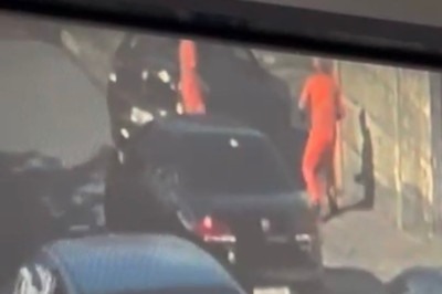 Imagens de segurança flagraram momento em que o gari Laudemir de Souza Fernandes foi morto a tiro  -  (crédito: Redes sociais )