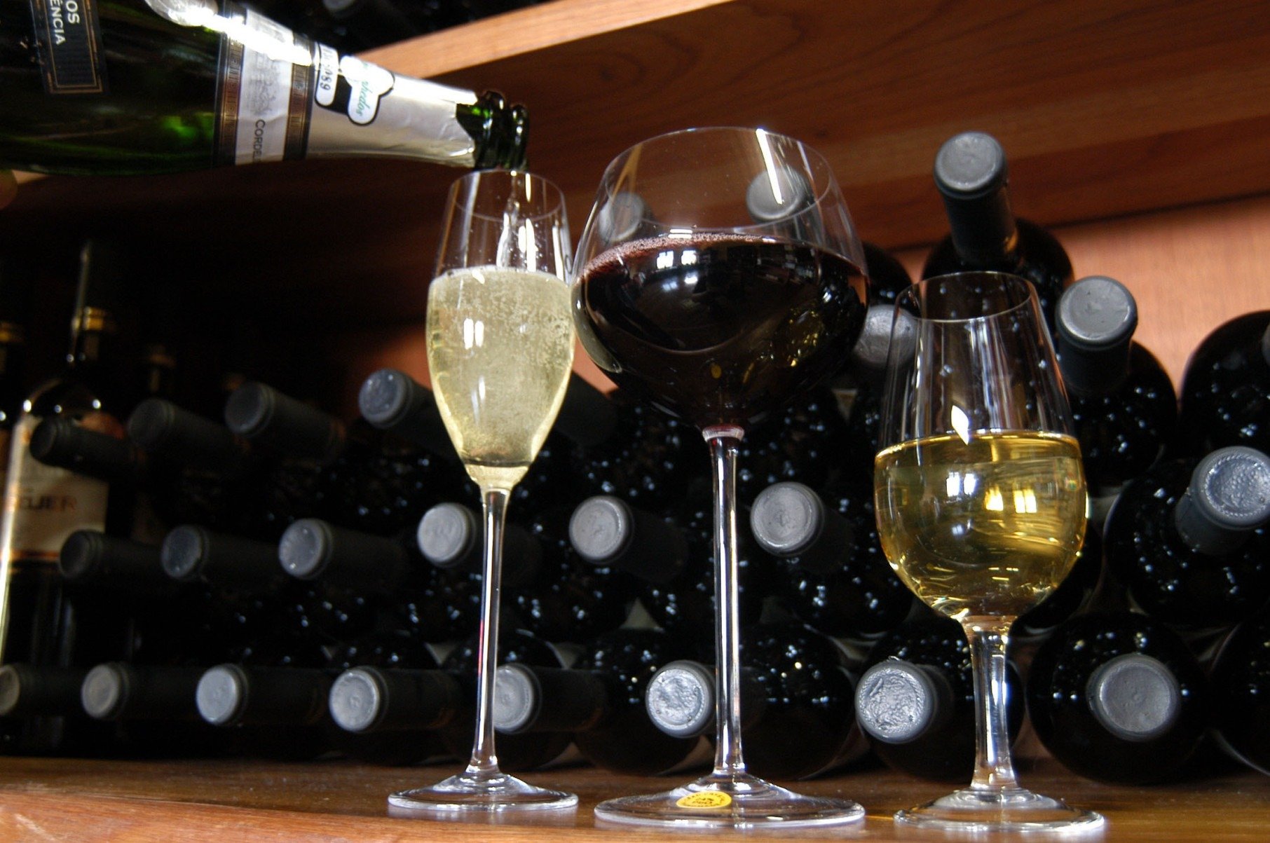 Espumantes, vinhos tintos e brancos, no municipio de Bento Goncalves, no Rio Grande do Sul (RS). 
      - H. Michelon/Divulgacao. 