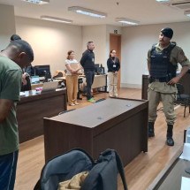 Geovanni Faria de Carvalho foi julgado nesta quinta-feira (14/8) no Fórum Lafayette, em BH -  (crédito: Joubert Oliveira/TJMG)