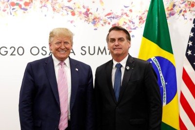 Presidente Donald Trump sai novamente em defesa do ex-presidente Jair Bolsonaro que é réu na Suprema Corte -  (crédito: Alan Santos/PR)