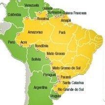 As fronteiras do Brasil com seus vizinhos pela América do Sul - wikimedia commons 
