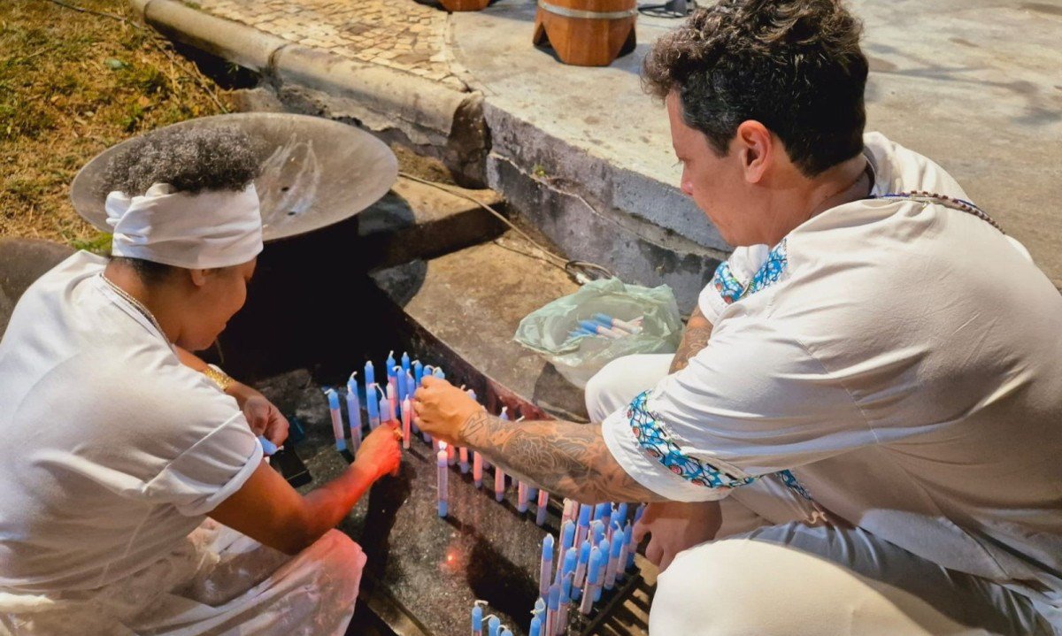 70ª Festa de Iemanjá enche a orla da Pampulha de batuques, oferendas e celebrações à Rainha do Mar-Jair Amaral/EM/D.A Press