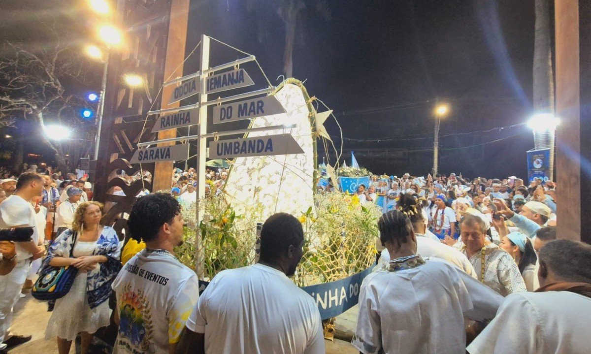 70ª Festa de Iemanjá enche a orla da Pampulha de batuques, oferendas e celebrações à Rainha do Mar-Jair Amaral/EM/D.A Press