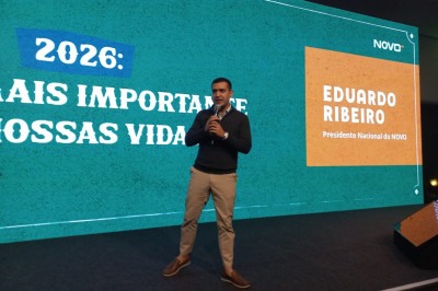 Presidente do Novo diz que eleição está 'caindo no colo' de Zema
 -  (crédito: Bruno Nogueira/EM/D.A Press)