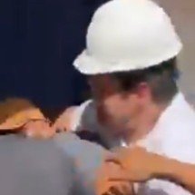 Prefeito de Macapá agride equipe de jornalista durante vistoria de obra