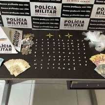 Mãe e filho menor de idade são detidos por tráfico de drogas em Minas - Divulga&ccedil;&atilde;o PMMG