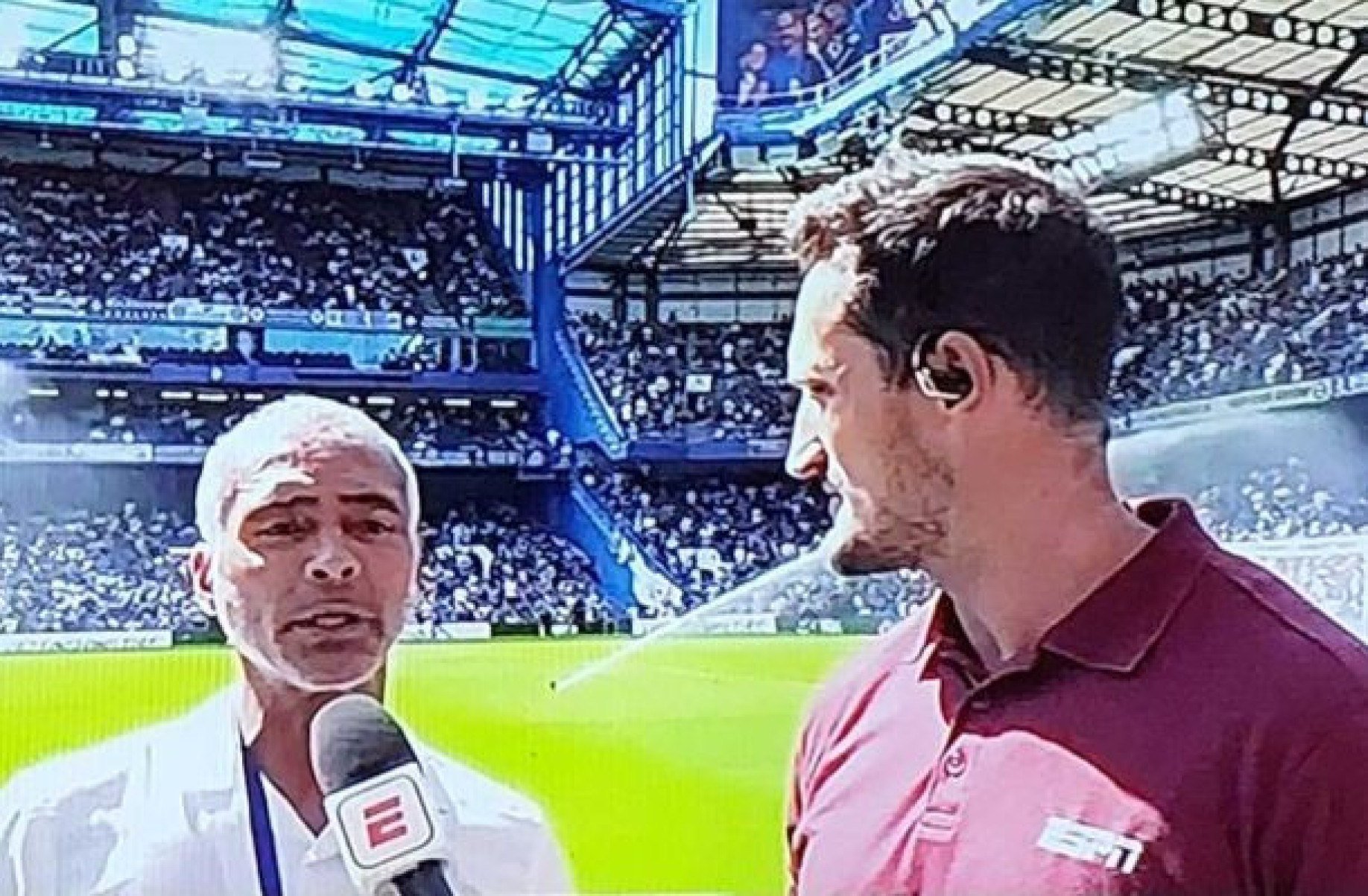 Romário rouba a cena antes de Chelsea x Crystal Palace,  pelo Inglês