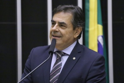O deputado federal e presidente do PL em Minas, Domingos Sávio, visitou o ex-presidente Jair Bolsonaro -  (crédito: Kayo Magalhães / Câmara dos Deputados)
