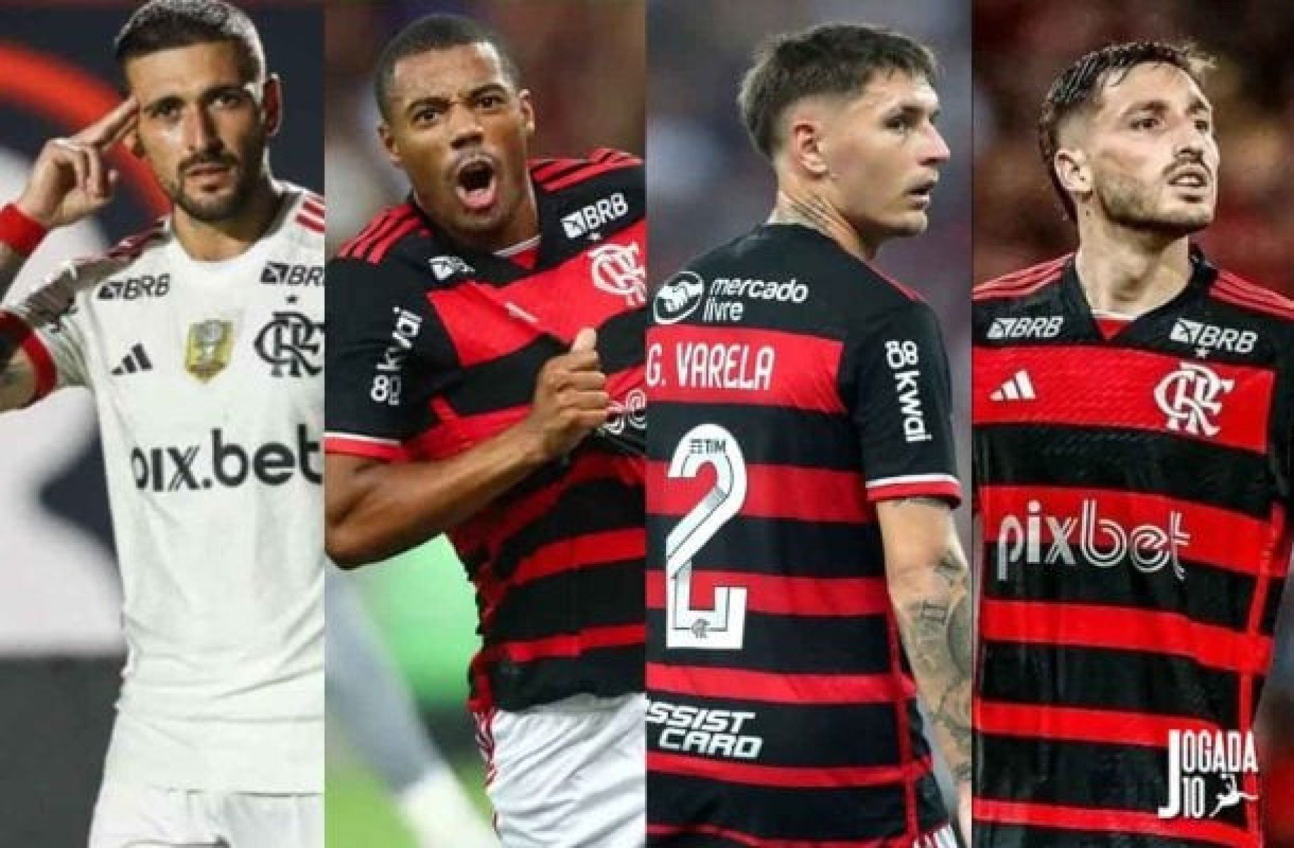 Quatro jogadores do Flamengo são convocados pela Seleção Uruguaia