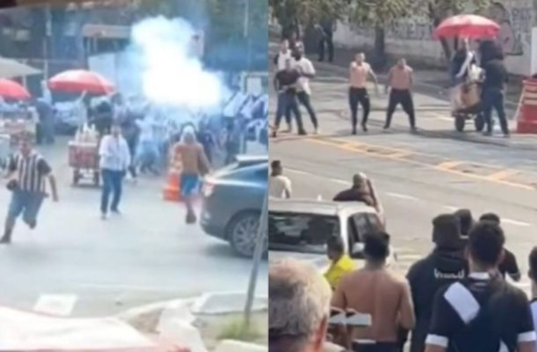 Saldo extracampo de Santos x Vasco termina com policial agredido, cavalo ferido e detidos