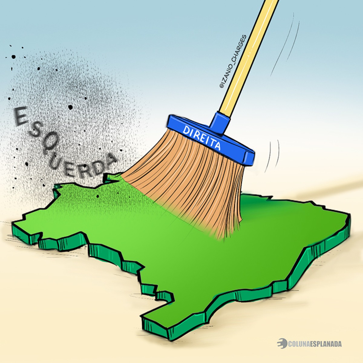 Charge por @izanio_charges - (crédito: @izanio_charges) Charge por @izanio_charges - (crédito: @izanio_charges)