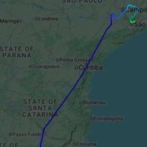 O que se sabe sobre o avião dos EUA sem identificação que pousou no RS e SP - Reprodução / flightRadar24