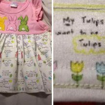 Mãe encontra frases sexuais em estampa de vestido da filha - TikTok
