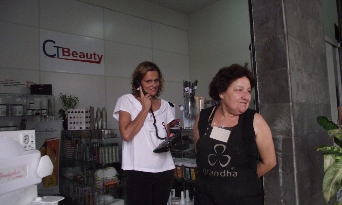 Margaret no começo na carreira de empreendedora de beleza