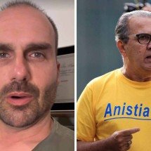 Eduardo para Malafaia depois de ser chamado de babaca: ‘Tamo junto, pastor’ - Redes sociais / AFP
