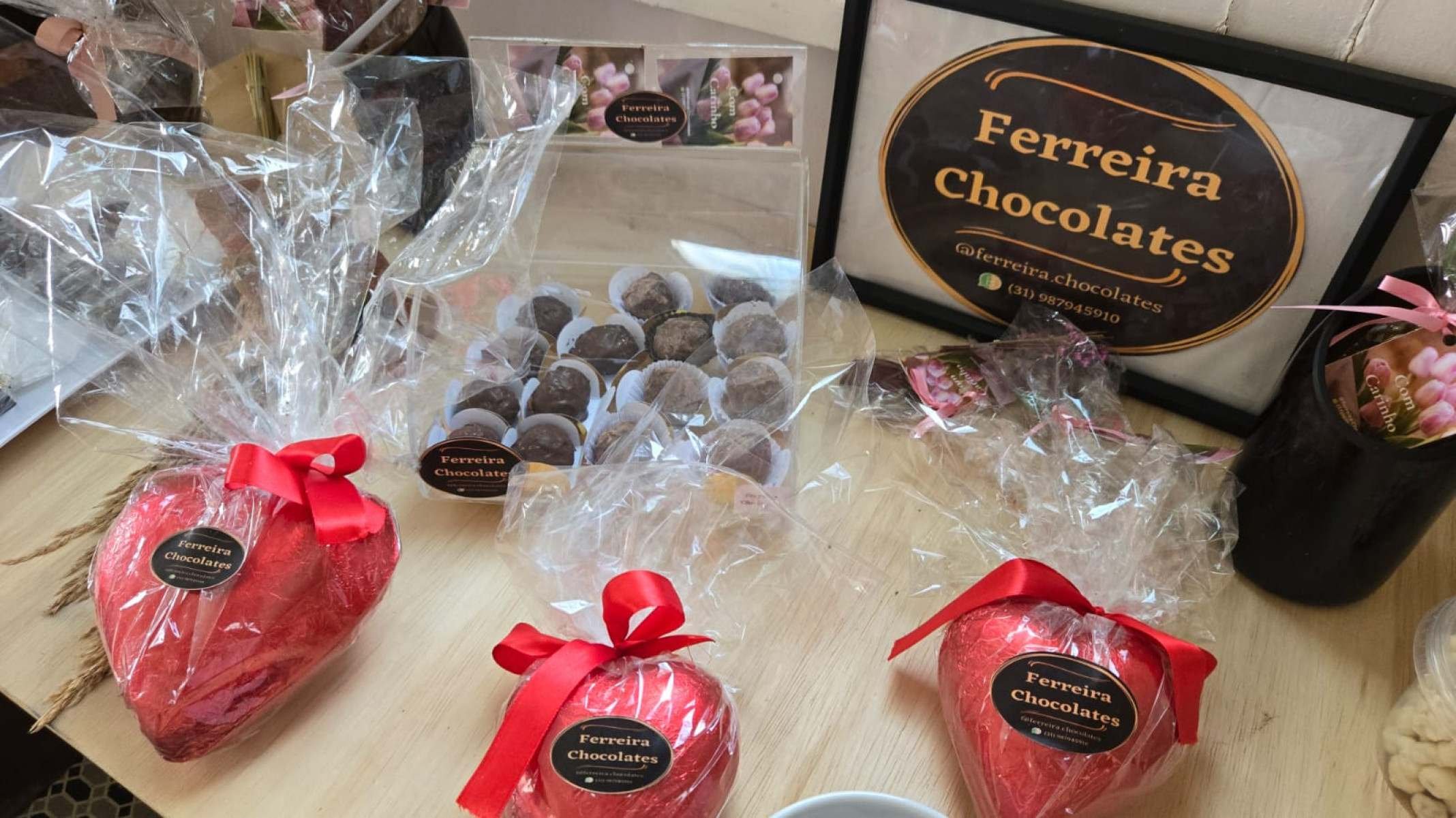 Bombons e trufas da Ferreira Chocolates