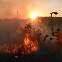 Minas está sob alerta para risco de incêndio até domingo (24/8) - Leandro Couri/EM/D.A.Press