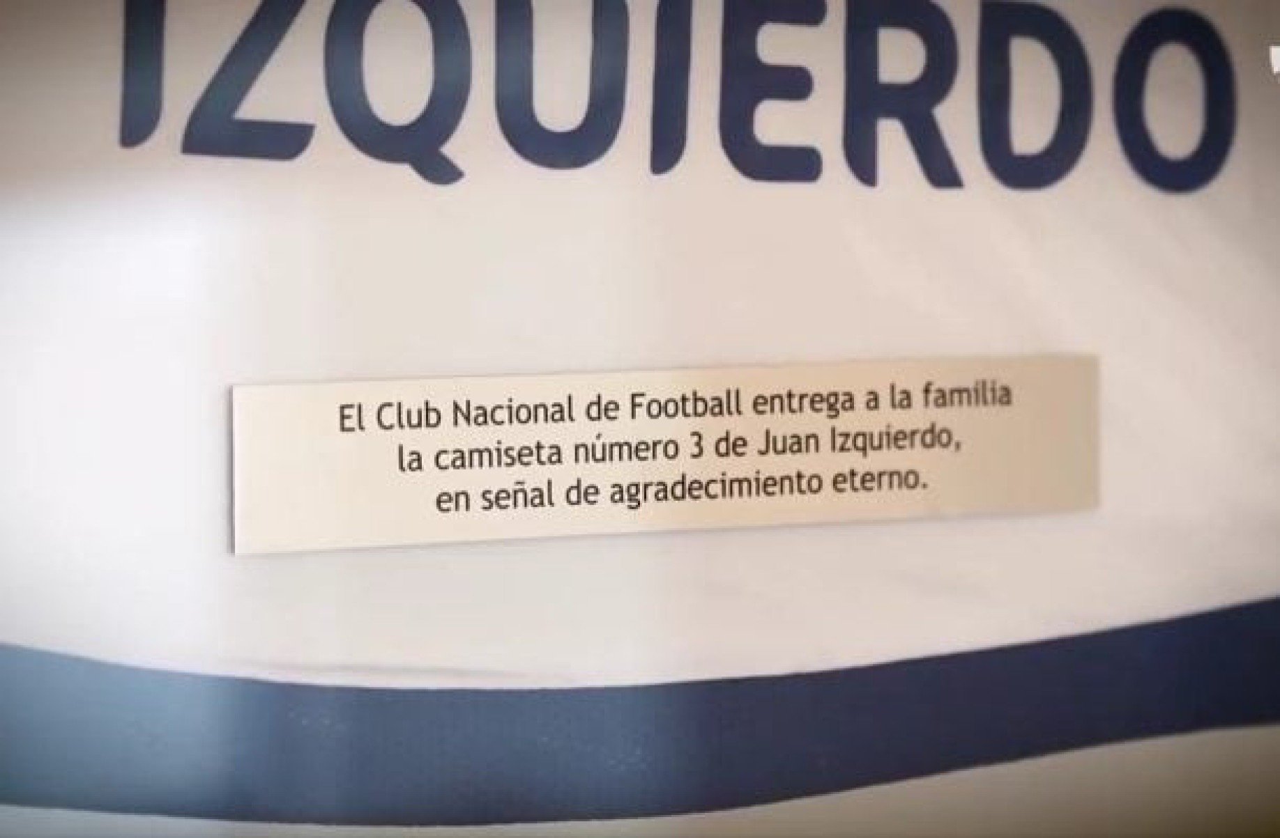 Nacional aposenta a camisa 3 em homenagem a Izquierdo