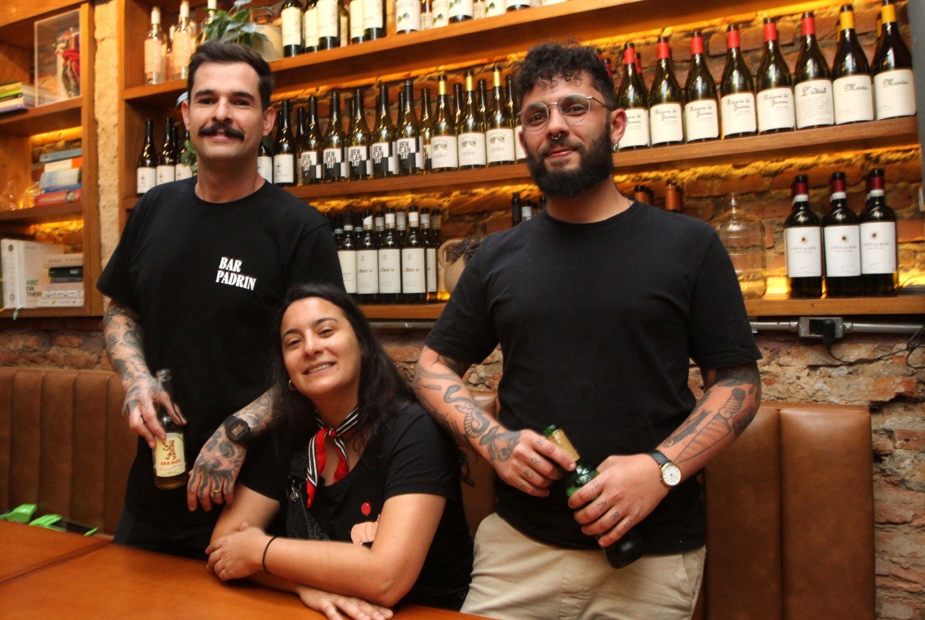 Daniel Tassi,  Bruna Rezende e Victor Naddeo: troca de experiências e muita interação entre os jovens cozinheiros 